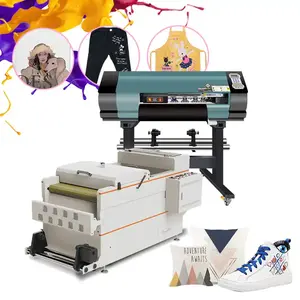 Impressora Visual-Tex dtf 60 cm cabeça dupla i3200 para máquina de camisetas de tinta pigmenta digital