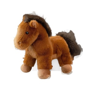Anno transfrontaliero della mascotte del cavallo Super morbido peluche bambola marrone cavallo con fodera in rete regalo di peluche per bambini - Product Image 5