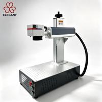 Nouveau mini graveur laser fibre haute précision 5-10W, boîtier alu ultraléger, refroidissement eau, AI/DXF, haute productivité