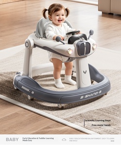 Marche-bébé en plastique pour enfants de 1 an, poussette pour enfants de 7 à 18 mois, voiture jouet - Product Image 6