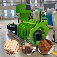 Ligne de production personnalisée de substrat de culture en tourbe de coco hydraulique, machine de traitement de blocs nutritifs en coco pour semis de fleurs
