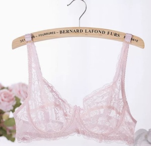 <span class=keywords><strong>Sujetador</strong></span> de encaje floral bordado de nailon con aros de acero, transparente, ultrafino, transpirable y cómodo, con copas de talla <span class=keywords><strong>grande</strong></span> para mujer. - Product Image 3
