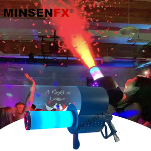 Minsenfx bán buôn LED ánh sáng gatling Súng loại Confetti Launcher máy với pin sạc CO2 Confetti máy bay phản lực - Product Image 1