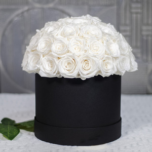<span class=keywords><strong>Rose</strong></span> Immortali di Lusso in Confezione Rotonda, Fiori Conservati Fatti a Mano per la Festa della Mamma, Scatole Regalo di Alta Qualità Personalizzate - Product Image 5