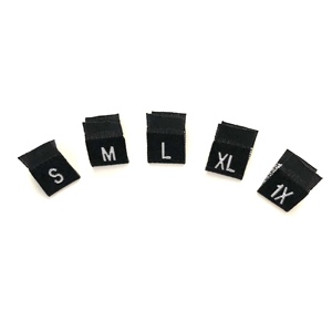 Etichette di Taglia <span class=keywords><strong>S</strong></span> M L XL XXL XXXL, Etichette Tessute per Abbigliamento - Product Image 2