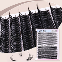 Fournitures de beauté extensions de cils cils individuels cluster de cils clusters kit d'extension de cils bricolage