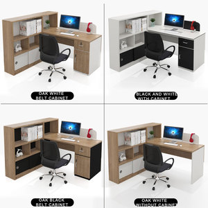 Hiện Đại Văn Phòng Nội Thất Giám Sát Nhân Viên Bàn Tài Chính Phòng Nhân Viên Văn Phòng Bàn Với Tủ Bên - Product Image 6