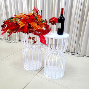 Furun Wedding Cake Stands Plinthe en acier inoxydable Piédestal Cylindre Dessert Table pour événement Party Decor - Product Image 5