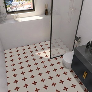 Modern Style Eco-friendly Reusable <strong>PVC</strong>+PP Anti-Slip Peel Adhesive <strong>Floor</strong> Tiles Moisture-Resistant Wear-Resistant Vertical <strong>Pattern</strong> - Product Image 1