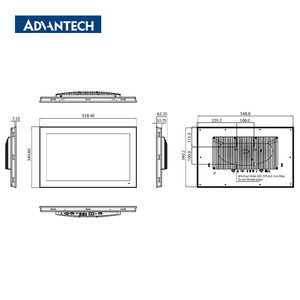 คอมพิวเตอร์พาเนล Advantech Industrial ขนาด 21.5 นิ้ว รุ่น PPC-321W TGL  แบบไม่มีพัดลม  ซีพียู I7/i5/i3 เจนเนอเรชั่น 11  หน้าจอสัมผัสกันน้ำมาตรฐาน IP66  รองรับ M.2 NVMe สำหรับงานทางการแพทย์และโรงงาน - Product Image 2