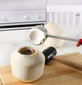 Manjia อุปกรณ์เปิดมะพร้าวสเเตนเลสสตีล,ชุดสิ่งประดิษฐ์สำหรับบ้านห้องครัวเครื่องมือเปิดมะพร้าวเครื่องเจาะน้ำมะพร้าว - Product Image 3