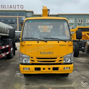 شاحنة إيسوزو إلف 100P مع رافعة تلسكوبية مدمجة للرفع والنقل، شاحنة قلابة 3-5 طن مع رافعة - Product Image 2