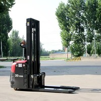 Chariot à palettes électrique pour entrepôt/construction - Chariot de transport de ciment avec attache pour poubelle