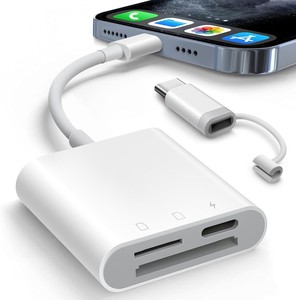เครื่องอ่านการ์ด <span class=keywords><strong>OTG</strong></span> แบบ3-in-1เครื่องอ่านการ์ดความจำแบบ3.0 USB Type-C USB-A SD TF สำหรับโทรศัพท์ไอโฟนหัวเว่ยแอนดรอยด์ - Product Image 2