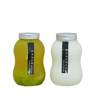 Bouteille de boisson en plastique écologique en forme de gourde de 500 ml, PET de qualité alimentaire pour le thé, les boissons énergisantes, les jus, les boissons gazeuses, marque Simplife