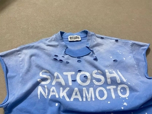 Blue Hole Tank Top Sweat-shirt décontracté surdimensionné Satoshi <span class=keywords><strong>Nakamoto</strong></span> T-shirt pour homme en coton de haute qualité respirant Vêtements pour homme - Product Image 2