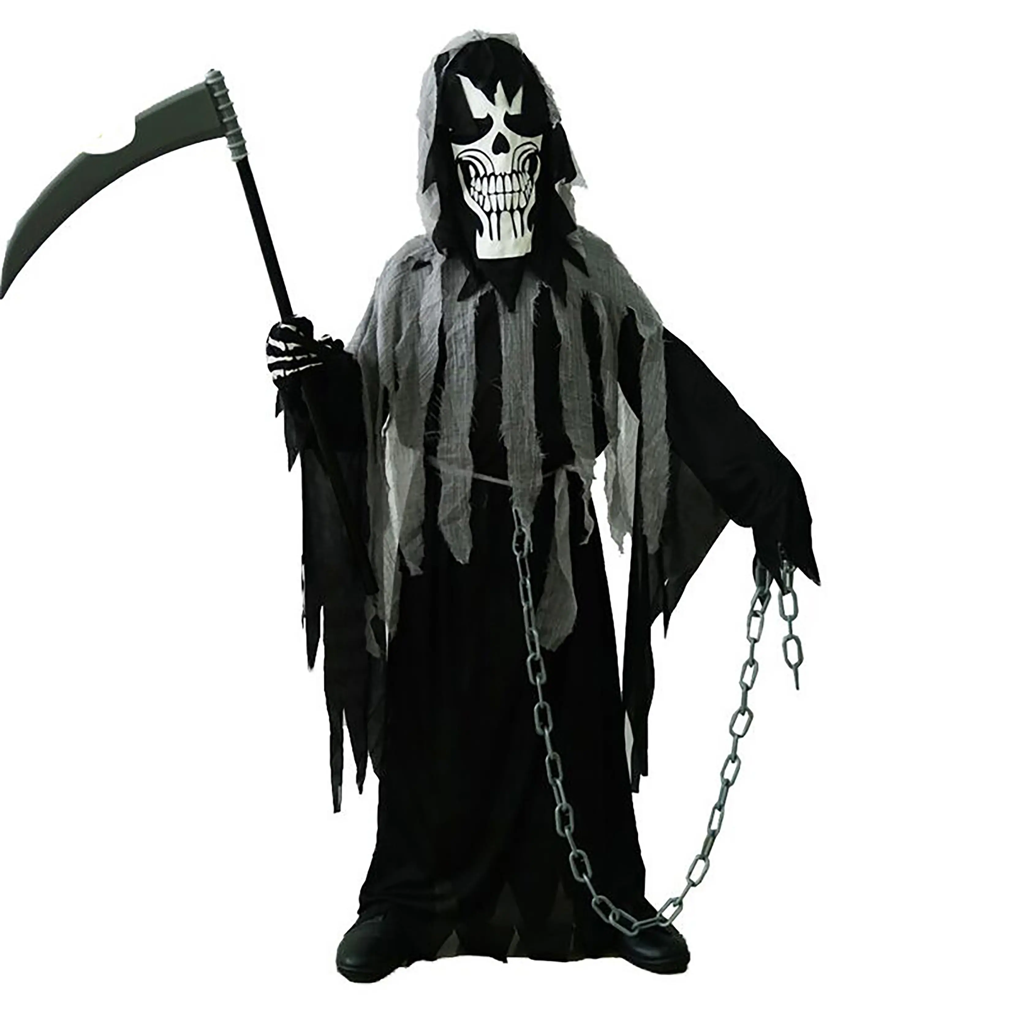 Mular Grim Reaper Kostuum Voor Kinderen Dark Knight Reaper Fantoom Kostuum Voor Halloween Verkleedpartij