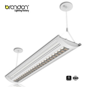 Luminaire linéaire suspendu en arc, architectural <span class=keywords><strong>et</strong></span> commercial, anti-éblouissement, orientable 2700K-5000K, 4 pieds, à diffusion directe <span class=keywords><strong>et</strong></span> indirecte - Product Image 1