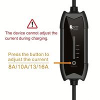 Chargeur EV portable Feyree 3,5 kW NACS pour Tesla 16A réglable monophasé 110V avec câble de charge de 5 m