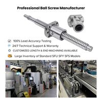 Vis à billes de haute précision personnalisée SFU1605 1610 2510 C7 C5 avec extrémités usinées BK/BF12, kit de mouvement linéaire CNC avec accouplement de support