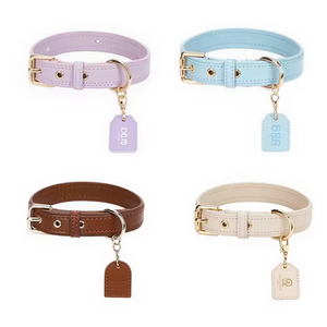<span class=keywords><strong>Collare</strong></span> per cani personalizzato incidibile in morbida pelle sintetica <span class=keywords><strong>collare</strong></span> personalizzato con Logo del <span class=keywords><strong>nome</strong></span> di animali domestici con fibbia regolabile con etichetta identificativa - Product Image 1