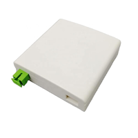 Boîtier de terminaison fibre optique QD-APT 2 ports pour bureau ou mur, en ABS