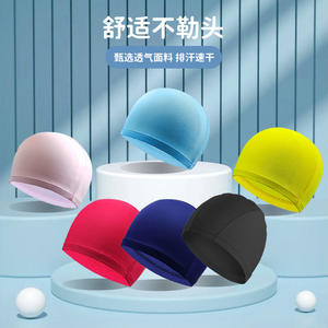 Gorro de natación de nailon de color sólido, alta elasticidad, transpirable, cómodo para adultos, hombres y mujeres, deportes acuáticos - Product Image 1