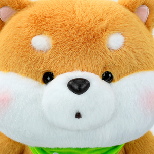 Peluche Kawaii de <span class=keywords><strong>Shiba</strong></span> Inu Regordete, Juguete de Peluche Suave y Esponjoso con Pañuelo Verde, Venta al por Mayor y al Detal, Regalos de Cumpleaños para Niños - Product Image 6