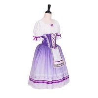 Robe de danse pour filles, tenue de Ballet romantique, motif Floral, Lilac, vêtement de ballet féerique, pour enfants