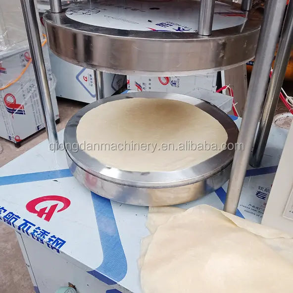 Mesin Pembuat Roti Tortilla Tepung Pembungkus Lumpia Otomatis Elektrik Industri Hidrolik untuk Dijual 900 Buah/Jam