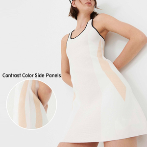 Robe de <span class=keywords><strong>Tennis</strong></span> personnalisée de haute qualité pour femmes, jupes de <span class=keywords><strong>Tennis</strong></span>, fabricant d'usine, vente directe, robe de Fitness - Product Image 4