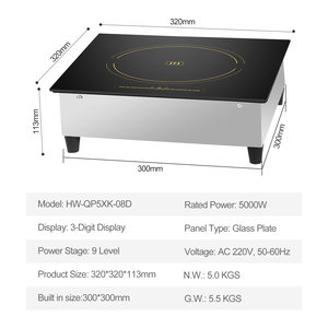 Hot bán được xây dựng trong hoặc đung thép không gỉ trường hợp duy nhất <span class=keywords><strong>HOB</strong></span> với cảm ứng điện nồi - Product Image 2
