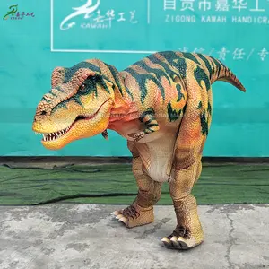 Kostum dinosaurus realistis kostum kaki tersembunyi t-rex kustom Dinossauro Realista
