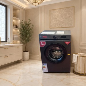 Lave-linge électrique à chargement frontal 8 kg en acier inoxydable <span class=keywords><strong>A</strong></span>++ avec moteur BLDC, pompe de lavage automatique et drainage, pose libre - Product Image 2