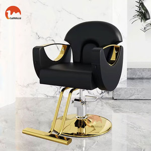 Silla de Barbería Profesional de Lujo Dorada Clásica, Proveedor de Muebles para Barbería al por Mayor - Product Image 1
