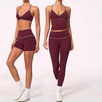 Setelan Olahraga Musim Gugur Terbaru dari Pabrik, Setelan Sweatsuit Dua Potong Custom dengan Logo, Set Yoga Gym, Pakaian Fitness untuk Wanita, Set Yoga Fitness