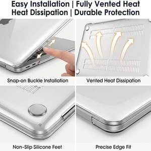 Étui rigide transparent pour ordinateur portable, coque de protection pour <span class=keywords><strong>Macbook</strong></span> Neo Air <span class=keywords><strong>Pro</strong></span> <span class=keywords><strong>13</strong></span> <span class=keywords><strong>13</strong></span>.6 14 14.2 15 15.3 16 16.2 pouces M1 M2 M3 M4 M5 - Product Image 4