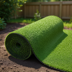 Césped Artificial Verde Sintético de Polietileno Impermeable para Paisajismo D0100HHR7Z8 - Product Image 2