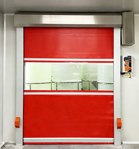 Puerta <span class=keywords><strong>Enrollable</strong></span> Rápida para Interiores, Venta al por Mayor, Automática, Marco de Aluminio, PVC de Alta Hermeticidad, Alta Velocidad - Product Image 5