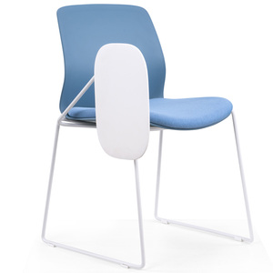 Chaise de salle à manger en plastique personnalisable au design moderne, cadre en PP bleu, vente en gros, empilable, marque <span class=keywords><strong>JIBAN</strong></span>, mobilier pour école, hôpital - Product Image 3