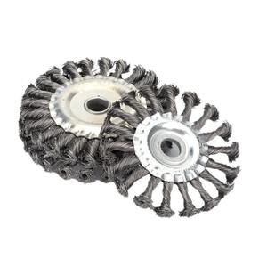 Vente chaude 0.3mm <span class=keywords><strong>brosse</strong></span> de roue en fil d'acier plat torsadé de quatre pouces - Product Image 3
