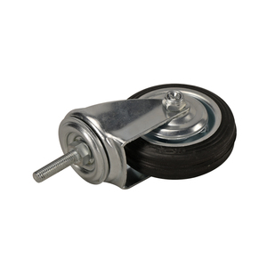 5 인치 적재 80kg M10/<span class=keywords><strong>12</strong></span>*30 회전 폐기물 용기 하드 고무 캐스터 휠 산업용 소형 캐스터 - Product Image 6