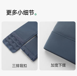 Nuevo sujetador deportivo de talla grande para mujer con cuello en U, ajustable, a prueba de golpes, que absorbe el sudor, de soporte medio, para correr, con copas fijas y almohadillas en el pecho, espalda cruzada. - Product Image 6