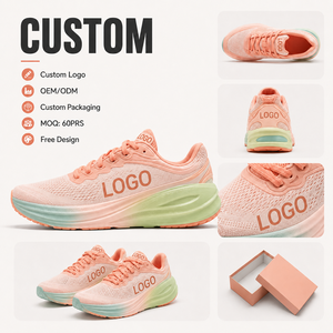 Chaussures de course en maille respirante à lacets OEM ODM, personnalisables avec logo, légères, pour la marche, vente en gros - Product Image 5