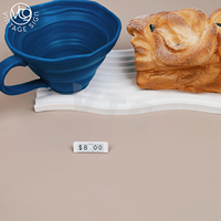 Support magnétique droit pour affichage de prix avec chiffres interchangeables en métal pour étagères de supermarché et présentoirs de table de vente au détail