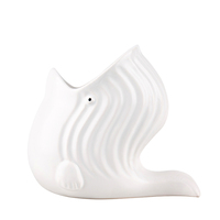 Égouttoir à vaisselle en céramique blanche, pot fonctionnel sur le comptoir, couverts/porte-éponges, ustensiles