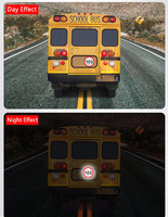 Autocollant de signalisation routière personnalisable, réfléchissant, imperméable, en PET, à simple face, avec effet lumineux, pour la limitation de vitesse, en acrylique, sensible à la pression