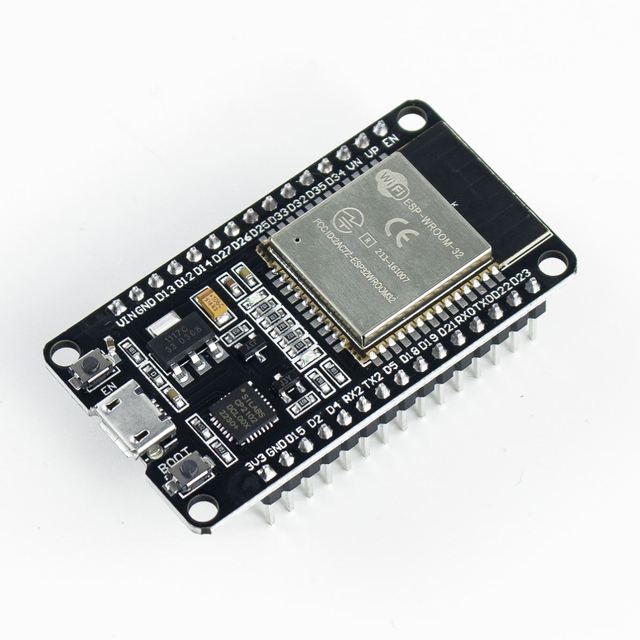 MLK ESP32 Development Board 2.4GHz Dual-Core WiFi  Microcontroller with Expansion Black PCB