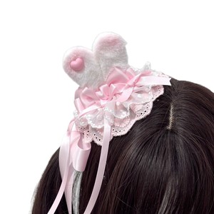 Lindo pasador de pelo con forma de lazo para niña, accesorio delicado para el cabello estilo princesa, encaje rosa a la moda - Product Image 5