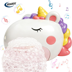 Jouets de bain pour enfants, machine à bulles rechargeable, machine à bulles automatique avec 12 musiques, jouet aquatique pour baignoire et douche, jouets de bain pour bébé - Product Image 1